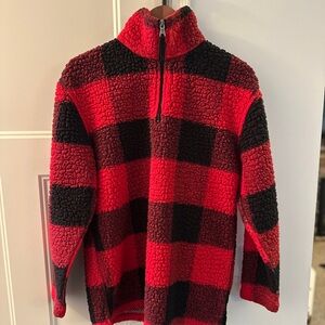 Cozy quarter zip Fleece Jacket (Sherpa style) sz Small